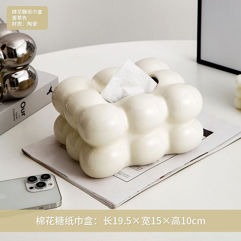 Chrome Bubble Tissue Box
