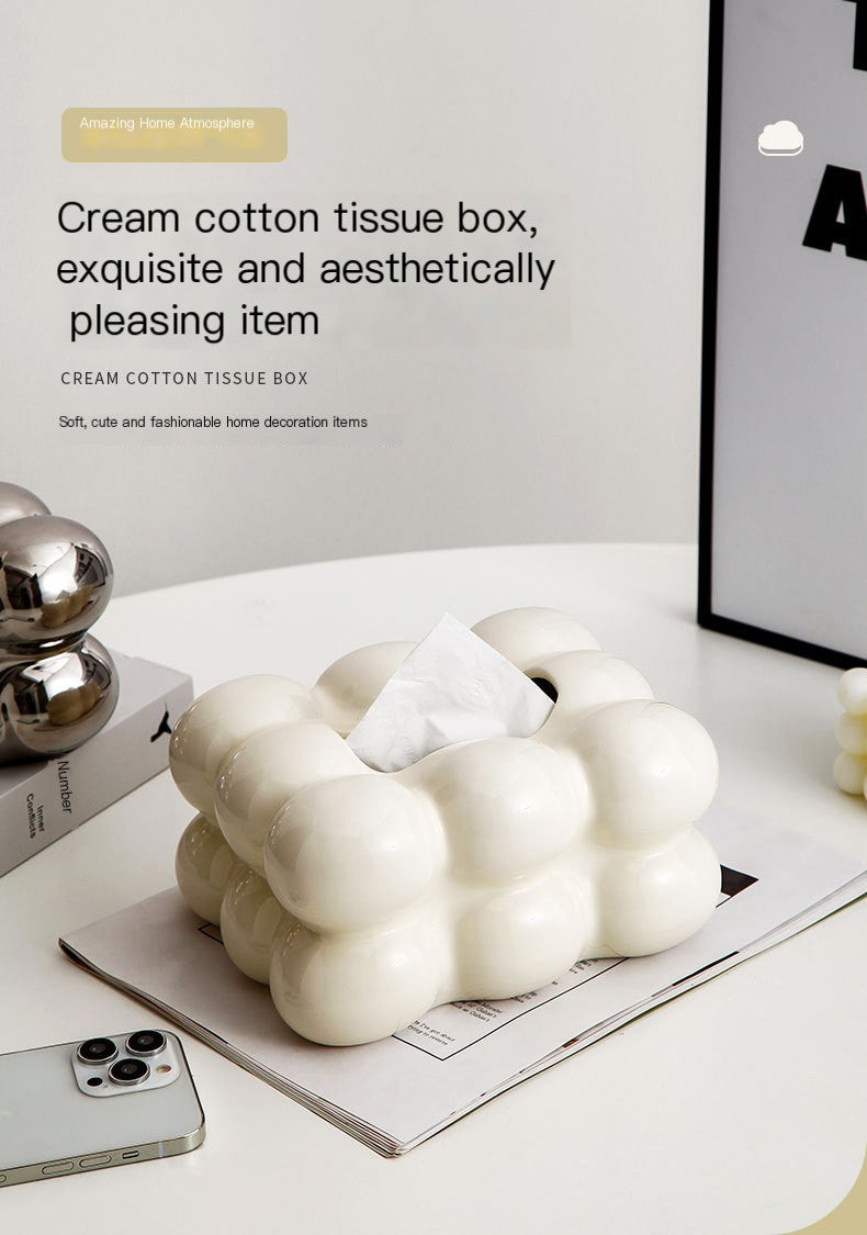 Chrome Bubble Tissue Box