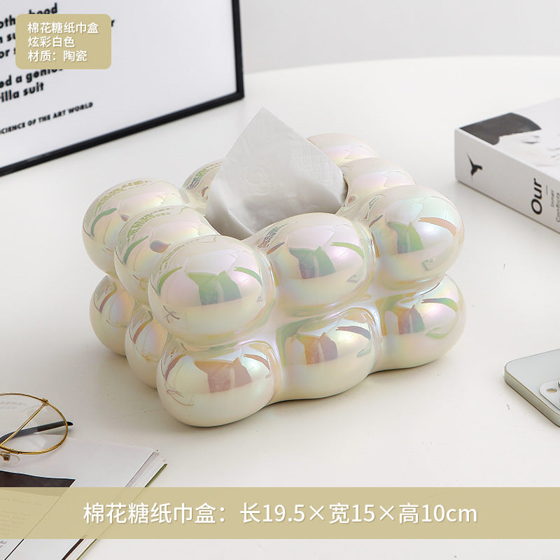 Chrome Bubble Tissue Box