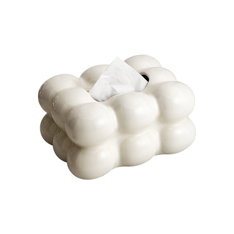 Chrome Bubble Tissue Box